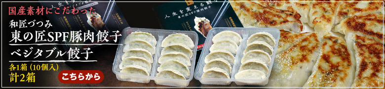 豚肉餃子・ベジタブル餃子セット